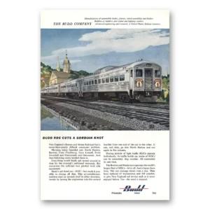 1955 Budd Print Ad | Rdc Gordian Knot