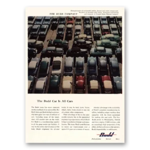 1955 Budd Print Ad | Budd Car