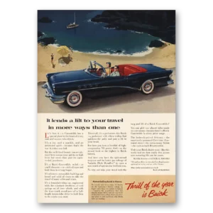 1955 Buick Print Ad | Lends Lilt To Travel