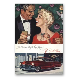 1955 Cadillac Print Ad | Christmas