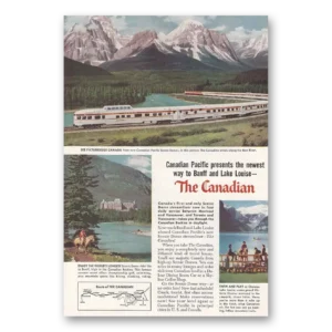 1955 Canadian Pacific Print Ad | Canadian Bow River