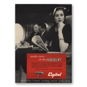 1955 Capital Airlines Print Ad | Inside Story
