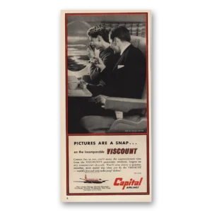 1955 Capital Airlines Print Ad | Pictures In Snap