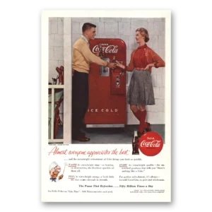 1955 Coca Cola Print Ad | Vending Machine