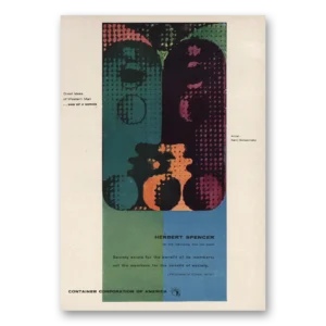 1955 Container Corporation of America Print Ad | Herbert Spencer