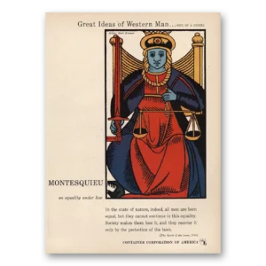 1955 Container Corporation of America Print Ad | Montesquieu