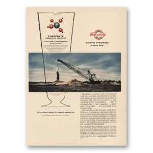 1955 International Minerals & Chemicals Print Ad | Phosphate