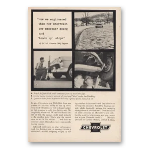 1955 Chevrolet Print Ad | Heads Up Stops