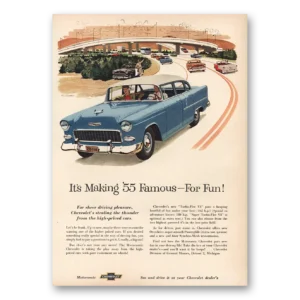 1955 Chevrolet Print Ad | Turbo Fire