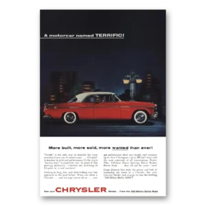 1955 Chrysler Print Ad | Named Terrific