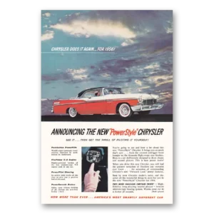 1955 Chrysler Print Ad | Power Style