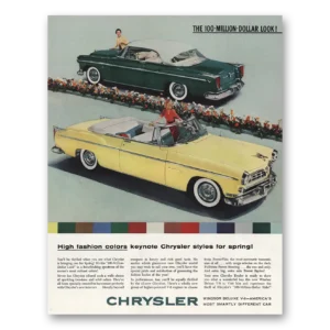 1955 Chrysler Print Ad | High Fashion