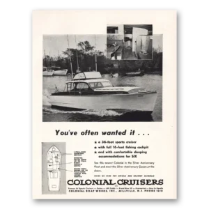 1955 Colonial Cruisers Print Ad | Sports Cruiser