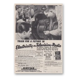 1955 Coyne Electrical School Print Ad | Electricity
