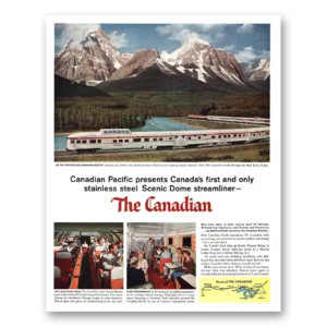1955 Canadian Pacific Print Ad | Scenic Dome