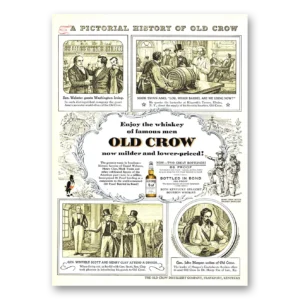 1955 Old Crow Whiskey Print Ad | Pictorial History