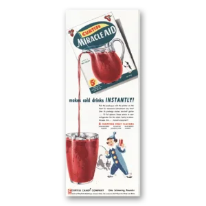 1955 Curtiss Miracle Aid Print Ad | Cold Drinks Instantly