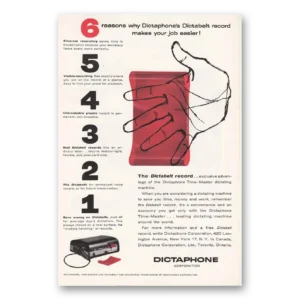 1955 Dictaphone Print Ad | Dictabelt