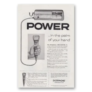 1955 Dictaphone Print Ad | Palm Your Hand