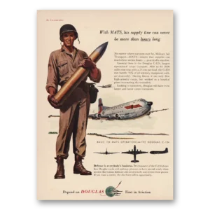 1955 Douglas Print Ad | Mats Supply Line