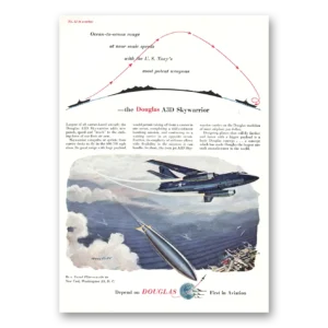 1955 Douglas Skywarrior Print Ad | A3d Skywarrior