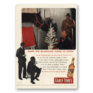 1955 Early Times Distillery Print Ad | Bluegrass