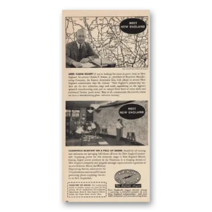 1955 New England Electric System Print Ad | Elbow Room