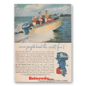 1955 Evinrude Print Ad | Some People
