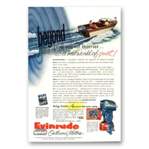 1955 Evinrude Print Ad | Sound Barrier