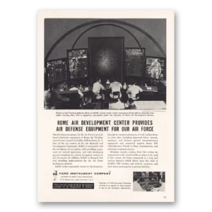 1955 Ford Instrument Print Ad | Rome Air