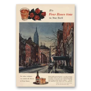 1955 Four Roses Print Ad | New York