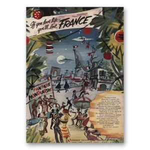 1955 France Print Ad | Fanfare Montmartre