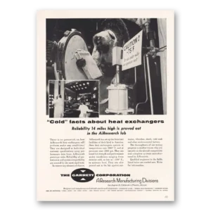 1955 Garrett AiResearch Print Ad | Heat Exchangers