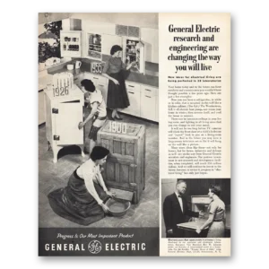 1955 General Electric Print Ad | Changing The Way You Will Live