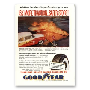 1955 Goodyear Tires Print Ad | More Traction