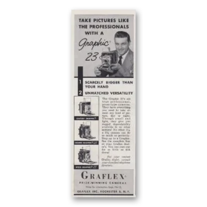 1955 Graflex Cameras Print Ad | Take Pictures