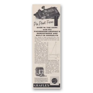 1955 Graflex Cameras Print Ad | Pacemaker Graphics