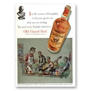 1955 Old Grand-Dad Bourbon Whiskey Print Ad | Essence Hospitality