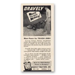 1955 Gravely Print Ad | Tough Jobs