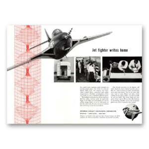 1955 Grumman Print Ad | Jet Fighter