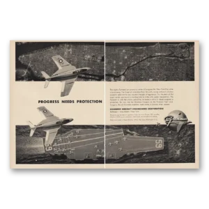 1955 Grumman Print Ad | Progress Needs Protection