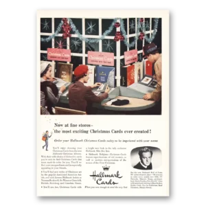 1955 Hallmark Print Ad | Most Exciting Christmas Cards