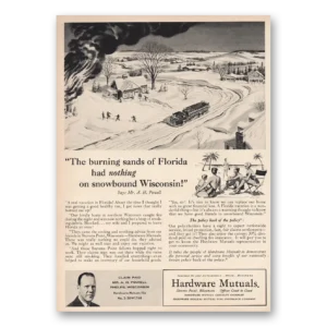 1955 Hardware Mutuals Print Ad | Burning Sands Florida