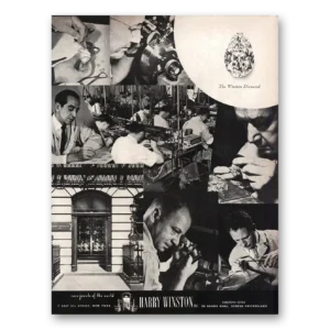 1955 Harry Winston Jewelry Print Ad | Winston Diamond