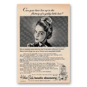 1955 Helene Curtis Lanolin Discovery Print Ad | Giddy Little Hat