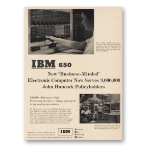 1955 IBM Print Ad | Business Minded Computer