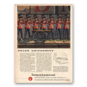 1955 Interchemical Print Ad | Color Uniformity