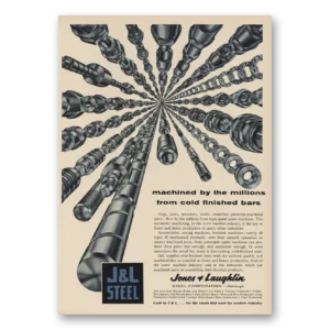 1955 J & L Steel Print Ad | Machined