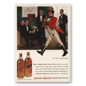 1955 Johnnie Walker Print Ad | Meet Great Scot