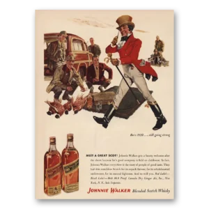 1955 Johnnie Walker Print Ad | Great Scot Hunters